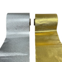 Folia Fryzjerska Aluminiowa Złota Ryflowana z Podajnikiem 100 metrów