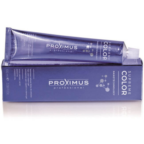 Proximus Supreme Color Nanotechnology – profesjonalna farba do włosów z kwasem hialuronowym, 100ml Proximus Supreme Color Nanotechnology – profesjonalna farba do włosów z kwasem hialuronowym, 100ml